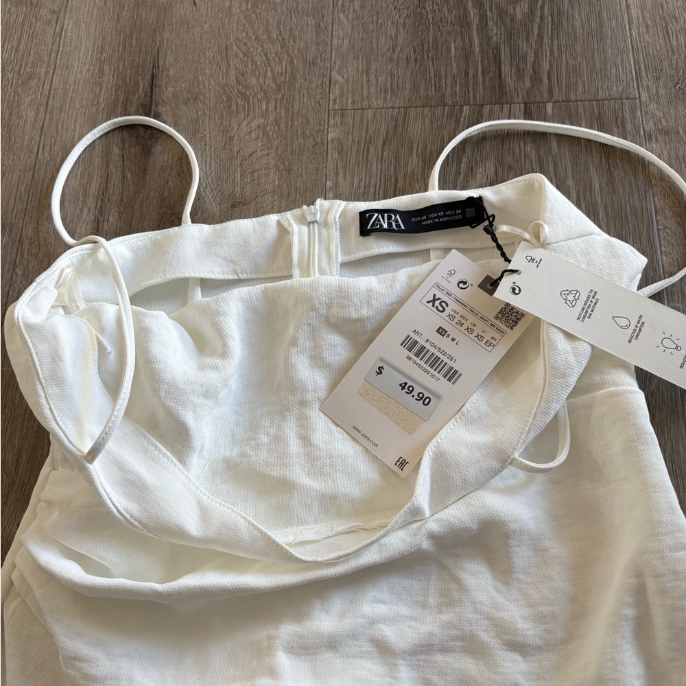 Zara White Mini Dress - Picture 3 of 6
